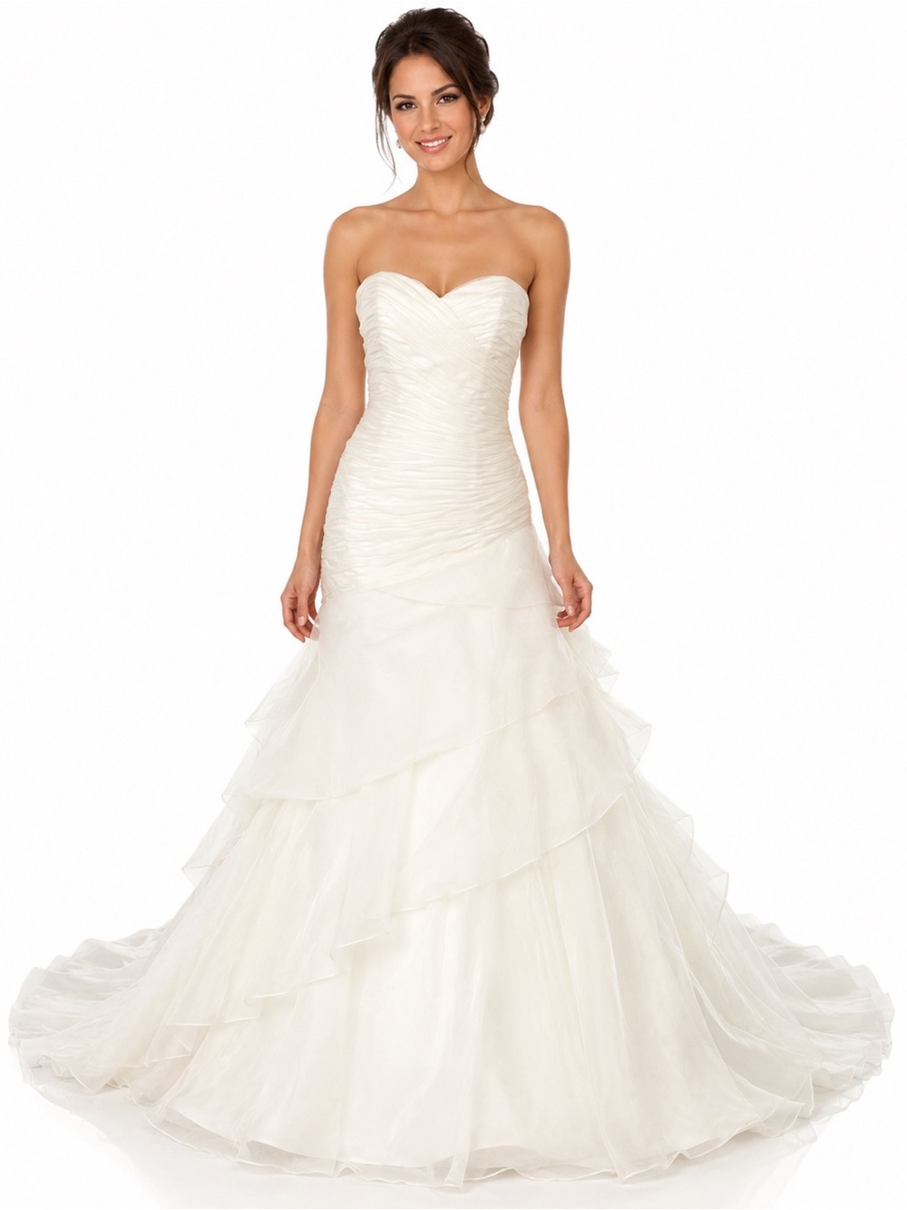 NWOT Kristie Kelly Signature (SAMPLE) $1600 MSRP Soft White Mermaid Wedding (8)
